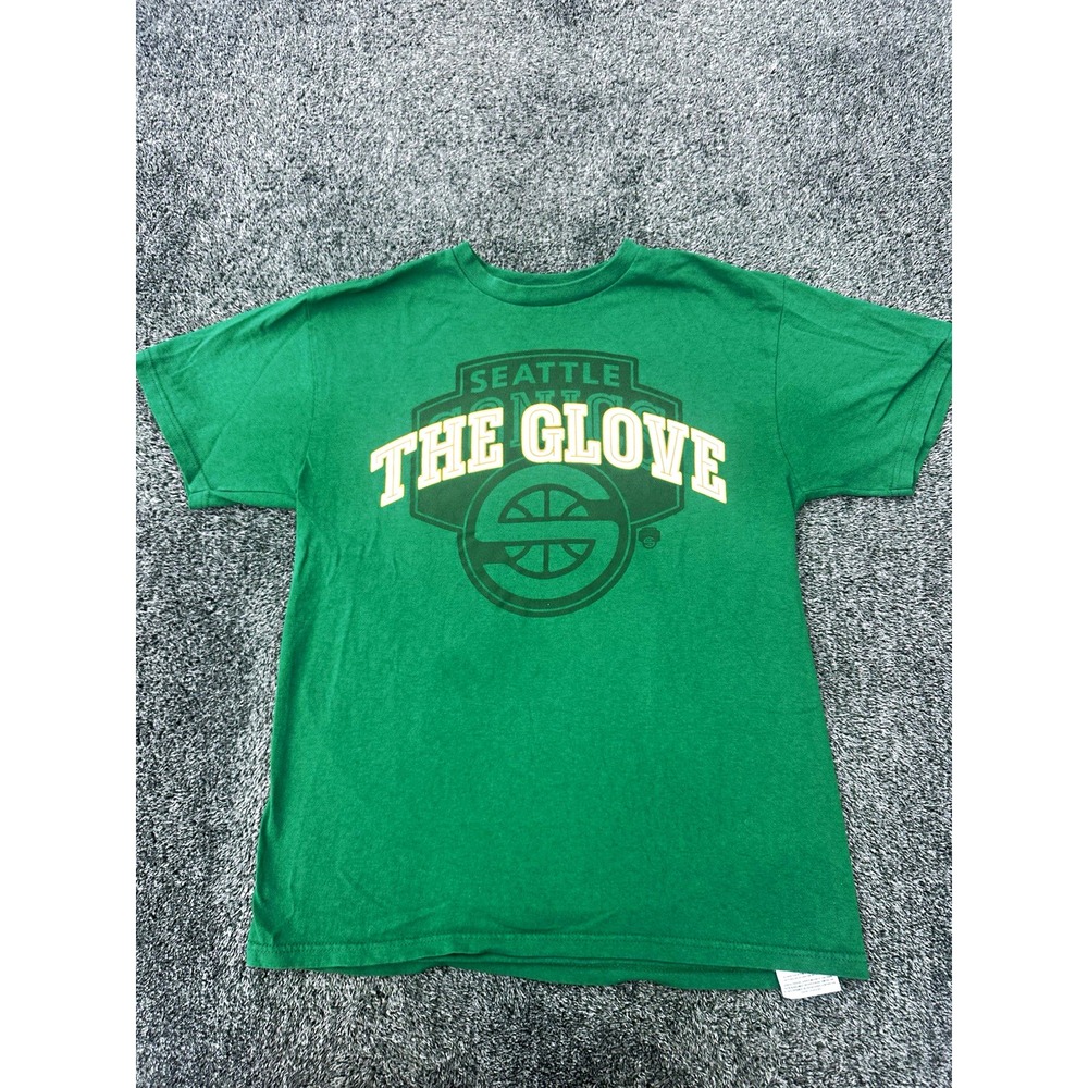 Gary Payton Seattle SuperSonics T Shirt Mens M Majestic Hardwood Classics NBA